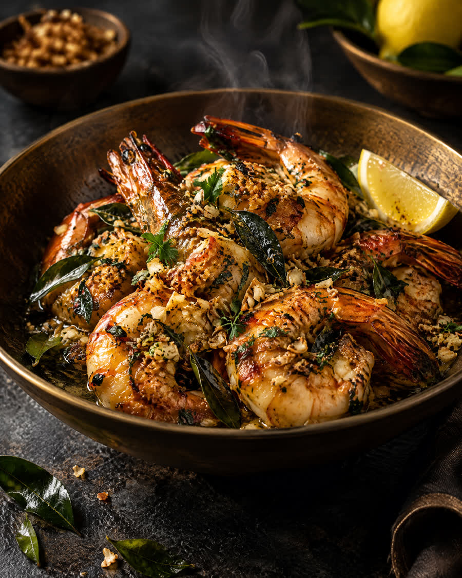 Butter Garlic Prawns